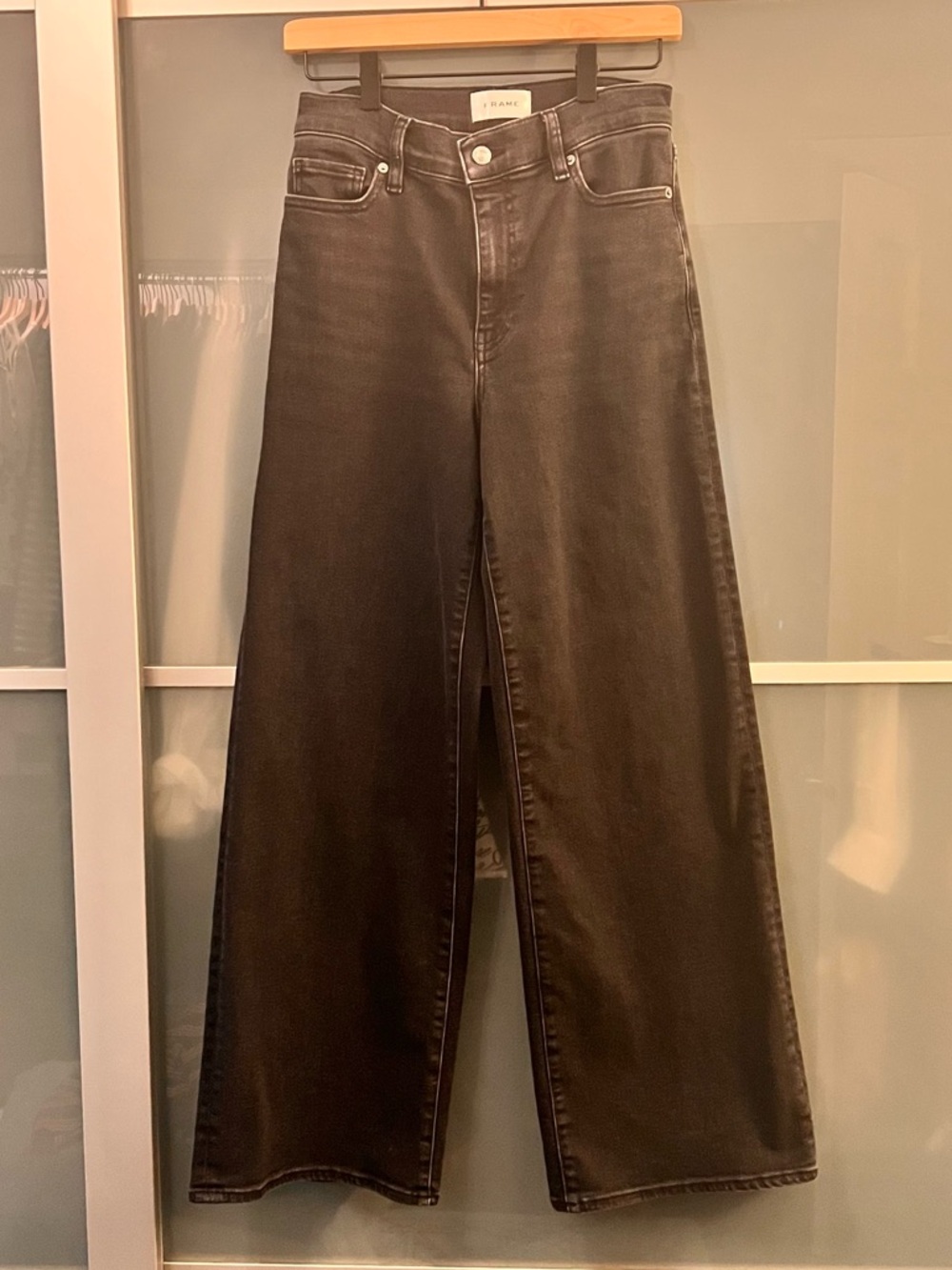 FRAME Le Slim Palazzo Jeans - Picture 8 of 14